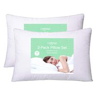 Celeep 2-Pack Oversized Queen Bed Pillows - 20 x 30 Inches - 1050GSM Ultra Soft Sand Washed Cover, Sleeping Pillows with Lofty Microfiber Filling