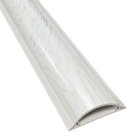 Electriduct Cable Shield Cord Cover - CSX-3 PVC Floor Wire Protector - 36 Inch - Wood Grain White