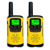 Walkie Talkies for Kids, 2 Mile Range, Built in Flash Light - Best Gifts (Yellow)