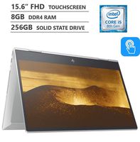 2019 Newest HP Envy x360 2-in-1 15.6" FHD IPS Micro-Edge Touchscreen Laptop, Intel Core i5-8265U Processor up to 3.90GHz, 8GB RAM, 256GB M.2 SSD, HDMI, Wireless-AC, Bluetooth 5.0, Windows 10, Silver