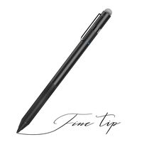 MEKO 1.6mm Fine Tip Active Digital Stylus Pen with Universal Fiber Tip 2-in-1 for Drawing and Handwriting Compatible with Apple Pen iPad iPhone and Andriod Touchscreen Cellphones, Tablets-Black