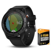 Garmin Approach S60 Golf Watch Black with Black Band (010-01702-00) with 1 Year Extended Warranty