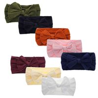 8pcs Baby Girl Nylon Headbands Newborn Infant Toddler Hairbands and Bows Child Hair Accessories (BYkt0025)