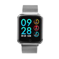 2018 P68 Smart Watch, Blood Pressure Blood Oxygen Heart Rate Monitor Wristwatch, Sports Tracker IP68 Smart Watch for Men Women