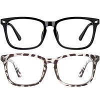 Blue Light Blocking Glasses Women Anti Eye Strain Minimize Headache Computer Reading Gaming Eyeglasses Frame 2 Pack