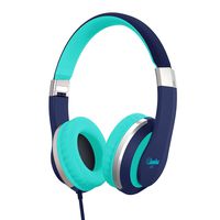 Kids Headphones Elecder i41 Headphones for Kids Children Girls Boys Teens Foldable Adjustable On Ear Headphones with 3.5mm Jack for iPad Cellphones Computer Kindle Airplane School Blue&Teal