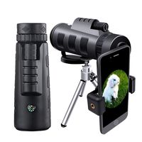 Monocular Telescope for Smartphone ,40X60 High Power HD Monocular with Smartphone Tripod & Holder,Spotting Scope With BAK4 Prism Gifts for Men Adults Bird Watching,Hiking,Camping, Match