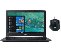 Acer Aspire7 Flagship 15.6" FHD IPS Laptop Bundle w/RGB Gaming Mouse | 8th Gen Intel Core i7 8750H 2.2 GHz Six-Core | NVIDIA GeForce GTX 1050 | 16GB DDR4 RAM | 512GB SSD+1TB HDD | Windows 10 Home