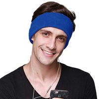 CHOKMAX Sleep Headphones, with Ultra Thin Adjustable Speakers Comfortable Soft Fleece Headband Sleep Eye Mask for Sleeping, Perfect for Air Travel, Sports, Relaxation, Meditation and Insomnia - Blue