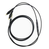 NewFantasia Cable Compatible with Audio-Technica ATH-MSR7b, ATH-SR9, ATH-ESW990H, ATH-ES770H, ATH-ADX5000 Headphones, Remote Volume Control & Mic Compatible with iPhone iPod ipad Apple Device