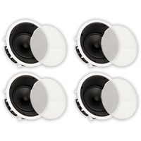Theater Solutions TS80A in Ceiling 8" Angled Speakers Home Theater Surround 4 Speaker Set