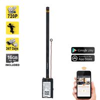 TEKMAGIC 16GB 1280x720P HD WiFi Hidden Camera Module Motion Activated Wireless Security Cameras with Remote Viewing