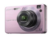 Sony Cyber-Shot 7.2MP 4x 3072x2304 Opt 2.5in LCD Digital Camera Pink DSCW120P DSC-W120/P