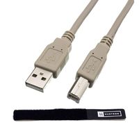 Huetron USB Printer Cable for HP DesignJet 500 with a Huetron Cable Tie