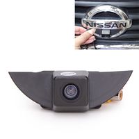 Misayaee Front View Logo Embedded Camera Parking System with CCD Waterproof IP67 Wide Degree (Middle) for X-Trail Tiida Qashqai Livina fairlady Pulsar Cube Armada Frontier Murano