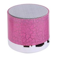 Portable LED Wireless Bluetooth Speaker, Mini Travel Speaker with Subwoofer, Built in Mic for Sports, Pool, Beach, Hiking, Camping (Pink White)