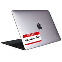 Hello I'm Vegan AF Tablet & Laptop Sticker