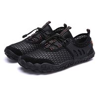 PACJOY Men's Water Shoes Quick Dry Outdoor Barefoot for Swimming Diving Surfing Aqua Sports Pool Beach Walking Yoga (7 M US, Black)