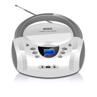 LONPOO Portable CD Player Boombox Bluetooth Stereo MP3 / CD Player with FM Radio, Aux-in & USB & Headphone Jack
