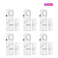 Door Window Alarm, Window Alarm Sensor, 6pack Pool Door Alarm Anti-theft Window Alarm Door Alarm Sensor Home Security Magnetic Sensor for Warehouse Home RV Security Door Window Alarm