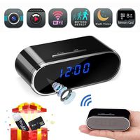 Spy Camera, Hidden Camera Clock,HD 1080P WiFi Nanny Cam,140°Angle Wireless IP Surveillance Camera with Night Vision/Motion Detection/Loop Recording for Indoor Home Security Monitoring via APP