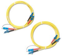 Fluke Networks NFK3-DPLX-LC Duplex Singlemode Test Reference Cords for LC Adapter, 9 µm, 2 m Cable Length, SC/LC
