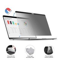 MacBook pro 13.3 Privacy Screen Protector Filter Anti-Spy Filter【Removable Magnetic Installation】【 Anti-Glare Screen Protector 】【TPU Keyboard Cover】 for 2018 MacBook Air 13.3, MacBook Pro 13.3