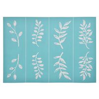 YeulionCraft Self-Adhesive Silk Screen Printing Stencil Mesh Transfers Plant Pattern Series for Decoration DIY T-Shirt Pillow Fabric Painting, Leaf
