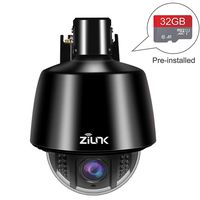 ZILINK Wireless Outdoor 960P HD Security Wireless IP Camera, Pan/Tilt/Zoom, 5X Optical Zoom, Auto Focus, Night Vision, IP65 Waterproof, 32G TF Card,Motion Alerts