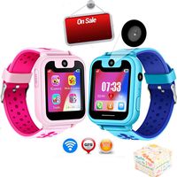 Kids Smart Watch Phone Camera Call Anti-Lost SOS Tracker Sport Watch (Blue)