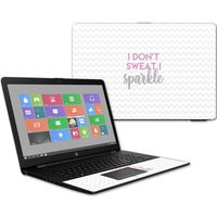 MightySkins Skin Compatible with HP 17t Laptop 17.3" (2017) - I Dont Sweat I Sparkle | Protective, Durable, and Unique Vinyl Decal wrap Cover | Easy to Apply, Remove | Made in The USA