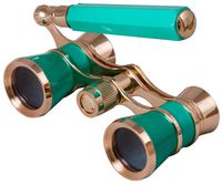 Levenhuk Broadway 325L Lime Lorgnette Opera Glasses - Theater Binoculars with Extendable Handle