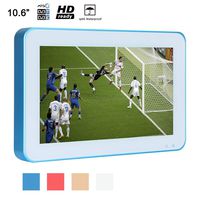 Soulaca 10.6 inches Bathroom Flat Screen Waterproof Interior LED TV with Iron Frame