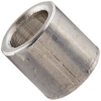 Round Spacer, Aluminum, Plain Finish, #8 Screw Size, 1/4" OD, 0.166" ID, 1/4" Length (Pack of 25)