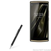 Oukitel K7 Pro Stylus Pen, BoxWave [FineTouch Capacitive Stylus] Super Precise Stylus Pen for Oukitel K7 Pro - Jet Black