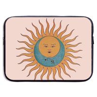 EYFlife Sun Face Portable Laptop Sleeve 13 Inch 15 Inch Water-Resistant Computer Case