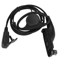 D Type Hanger Headset with PTT MIC witn Mic 2 Pin Earpiece Headsetfor Motorola Xpr-6300/6350/6550/6580/7550/P8200 8268D