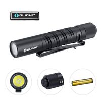 Olight I3T EOS 180 Lumens Dual-Output Slim EDC Flashlight for Camping and Hiking, Tail Swith Flashlight with AAA battery