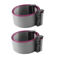 HLin IDC Connector Flat Ribbon Cable, F/F, 20 Pins, 2.54 mm Pitch, 1 m, 2 Pieces