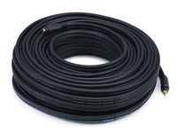 Monoprice 105595 100-Feet Premium Stereo Male to Stereo Female 22AWG Extension Cable - Black