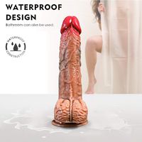 Soft Health Dicks Automatic Women Adult viberant Toys Soft Flexible Medical Silicone Wand with Hands-Free Vibration Modes Realistic Medical Silicone Rechargenable Design Silent Vibrating,Durable