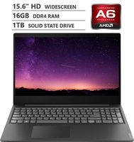 2019 Newest Lenovo Ideapad S145 15.6" HD TN Widescreen Laptop, AMD A6-9225 Dual-Core Processor up to 3.00GHz, 16GB RAM, 1TB Solid State Drive, HDMI, Wireless-AC, Bluetooth, Windows 10, Granite Black