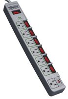 Tripp Lite 7 Outlet (6 Individually Controlled) Surge Protector Power Strip, 6ft Cord, Lifetime Limited Warranty & $25K INSURANCE (TLP76MSG)