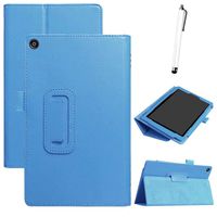 Case for Fire HD 8 Tablet(8th /7th /6th gen, 2018/2017/2016 Release),Auto Sleep/Wake,Lightweight Smart Trifold Stand Case,Microfiber Lining,Hard Back Cover Compatible with Fire HD 8 Inch, Sky Blue