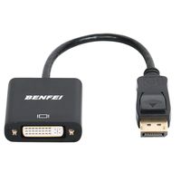 BENFEI DisplayPort to DVI DVI-D Single Link Adapter, Display Port to DVI Converter Male to Female Black Compatible for Lenovo, Dell, HP and Other Brand (Renewed)