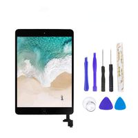 for iPad Mini 1 / iPad Mini2 Front Glass Replacement/Touch Screen Digitizer with IC Chip & Repair Tool Kit -Black 7.9 Inch