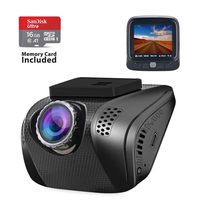 Dash Cam, Acumen 1080P Car Camera FHD Driving Recorder Vehicle Camera with Wide Angle WDR Sony Sensor G-Sensor Motion Detection Parking Monitor Loop Recording 16GB Card - Front Camera Only (Black)