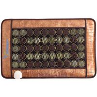 GemsMat - Henri- Far Infrared 4 Amethyst, 25 Jade, 26 Tourmaline Bead Heat Stone Mat (32"L x 20"W) - FIR Therapy -FDA Registered Manufacturer - Adjustable Timer & Temperature - Heating Pad