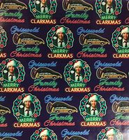 "Merry Clarkmas" Griswold Family Christmas Wrapping Paper Gift Wrap (3.33 Feet Wide -- 40 Square Feet)