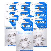 60 X Size 13 A13 13 13A 1.4V Zinc-Air Hearing Aid Alkaline Battery